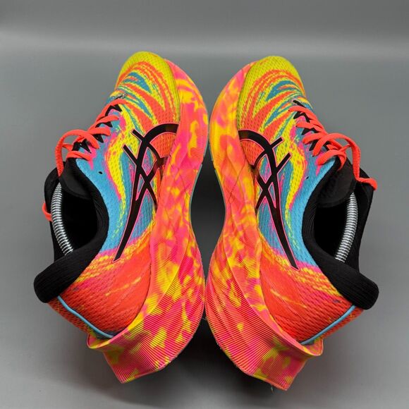 Asics Novablast 3 Mens 11.5 Neon Color Injection Yellow Athletic Running Sneaker - Picture 6 of 10